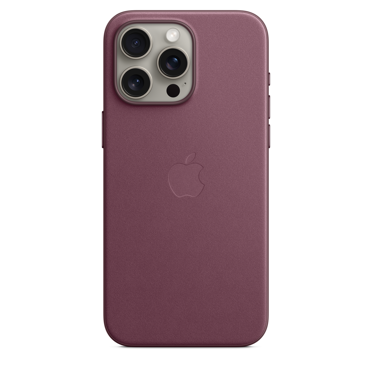 Funda de trenzado fino con MagSafe para el iPhone 15 Pro Max - Rojo mora - Rossellimac