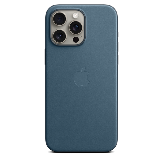 Funda de trenzado fino con MagSafe para el iPhone 15 Pro Max - Azul pacífico
