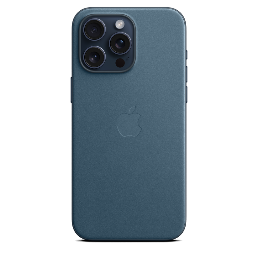 Funda de trenzado fino con MagSafe para el iPhone 15 Pro Max - Azul pacífico - Rossellimac