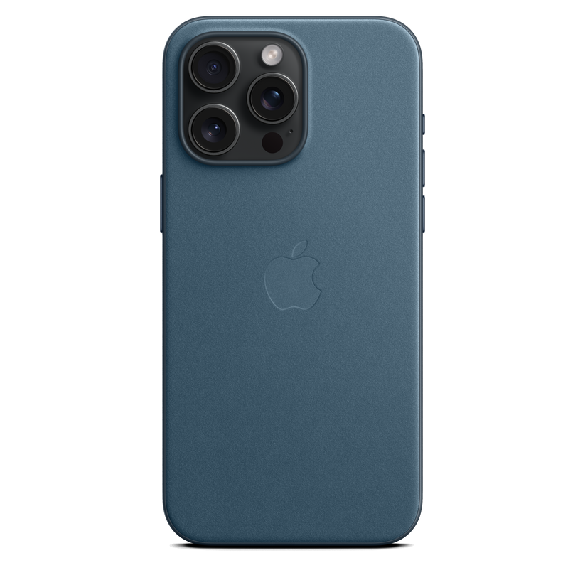 Funda de trenzado fino con MagSafe para el iPhone 15 Pro Max - Azul pacífico - Rossellimac