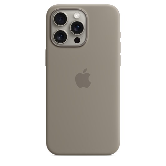 Funda de silicona con MagSafe para el iPhone 15 Pro Max - Arcilla