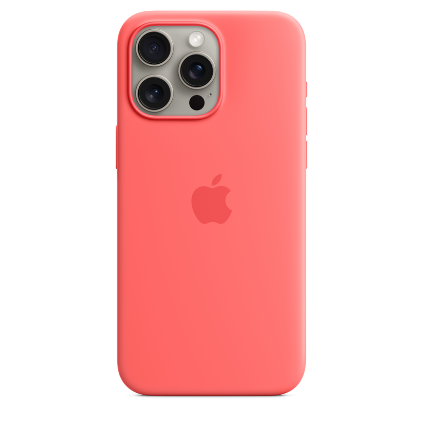 Funda de silicona con MagSafe para el iPhone 15 Pro Max - Guayaba - Rossellimac