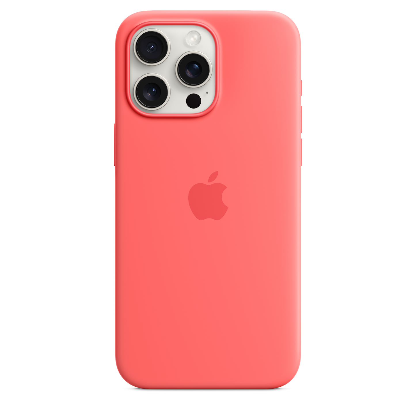 Funda de silicona con MagSafe para el iPhone 15 Pro Max - Guayaba