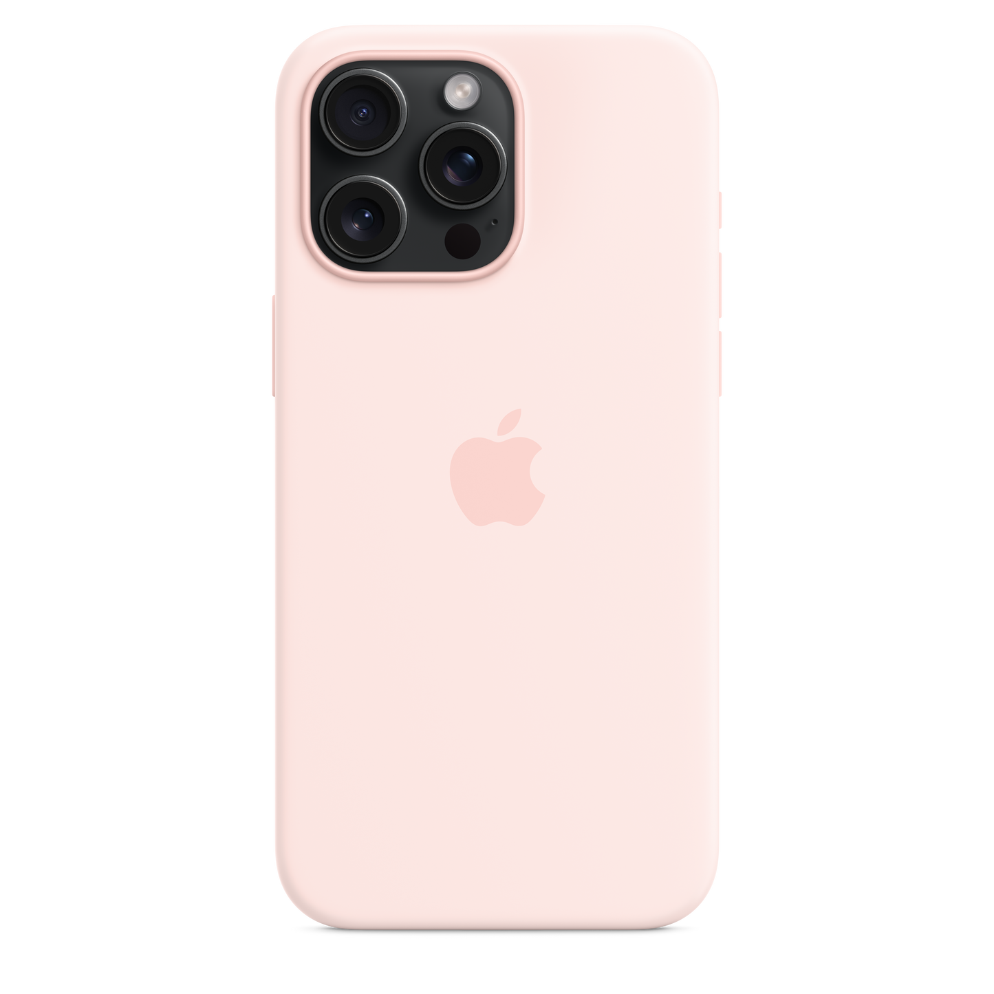 Funda de silicona con MagSafe para el iPhone 15 Pro Max - Rosa claro - Rossellimac