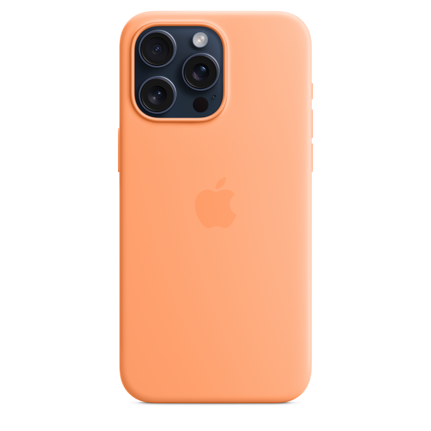 Funda de silicona con MagSafe para el iPhone 15 Pro Max - Naranja sorbete - Rossellimac