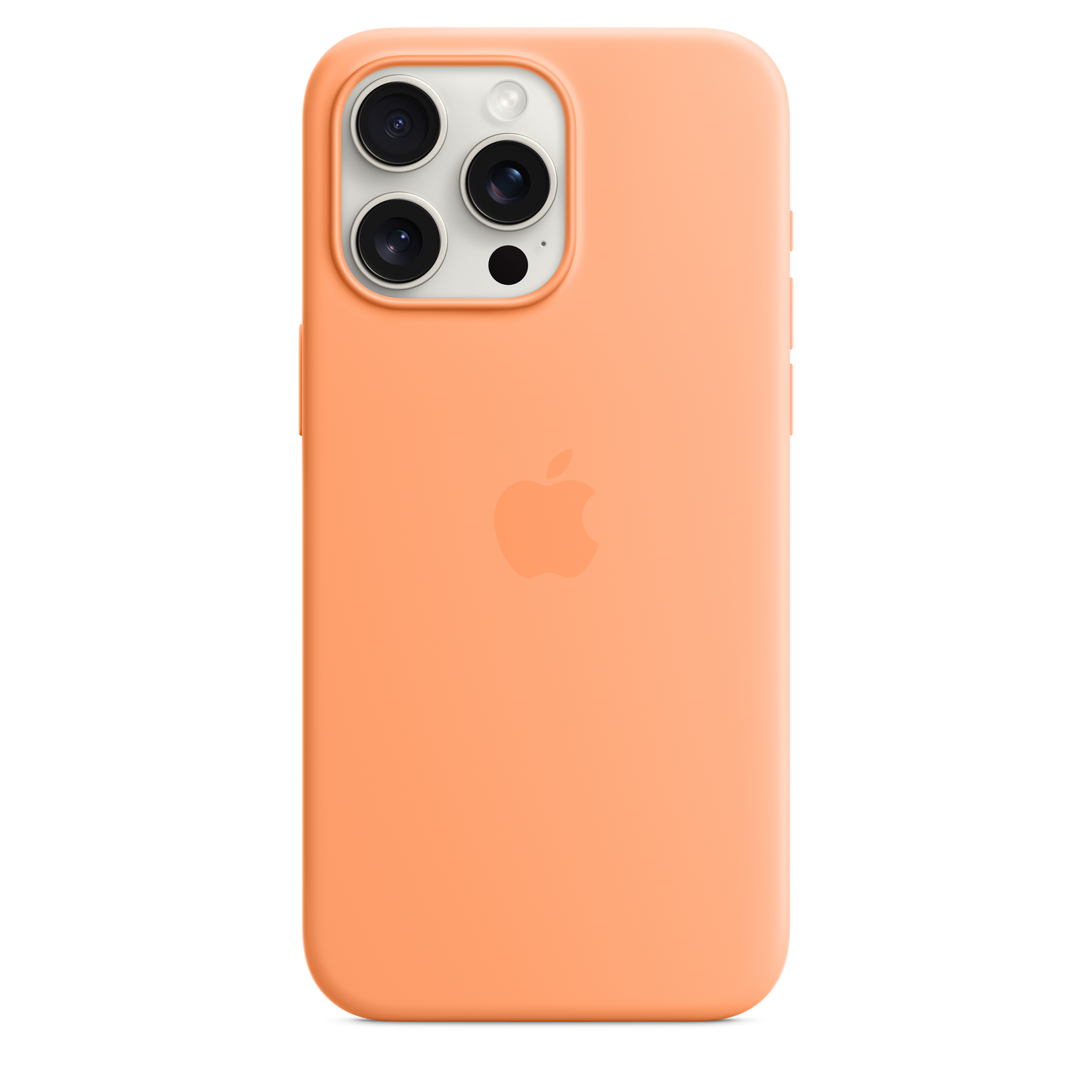 Funda de silicona con MagSafe para el iPhone 15 Pro Max - Naranja sorbete - Rossellimac