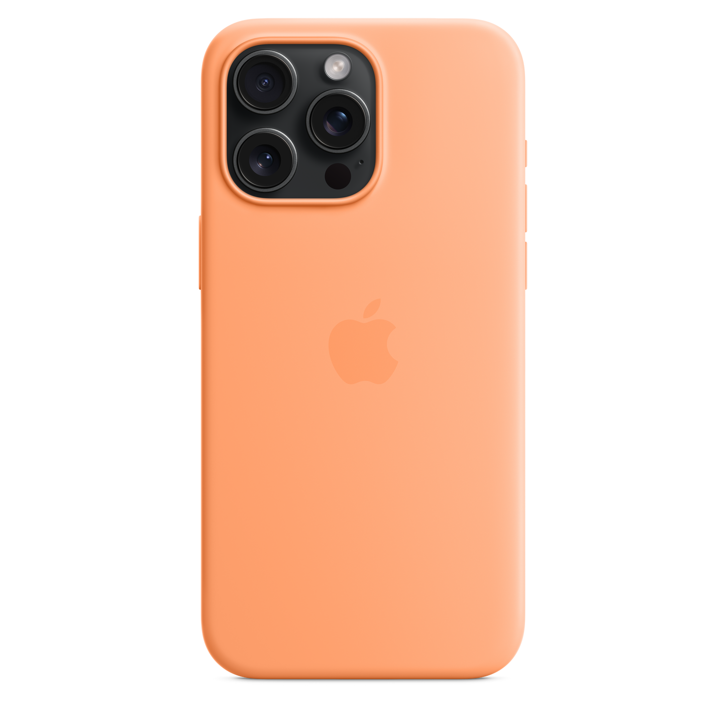 Funda de silicona con MagSafe para el iPhone 15 Pro Max - Naranja sorbete