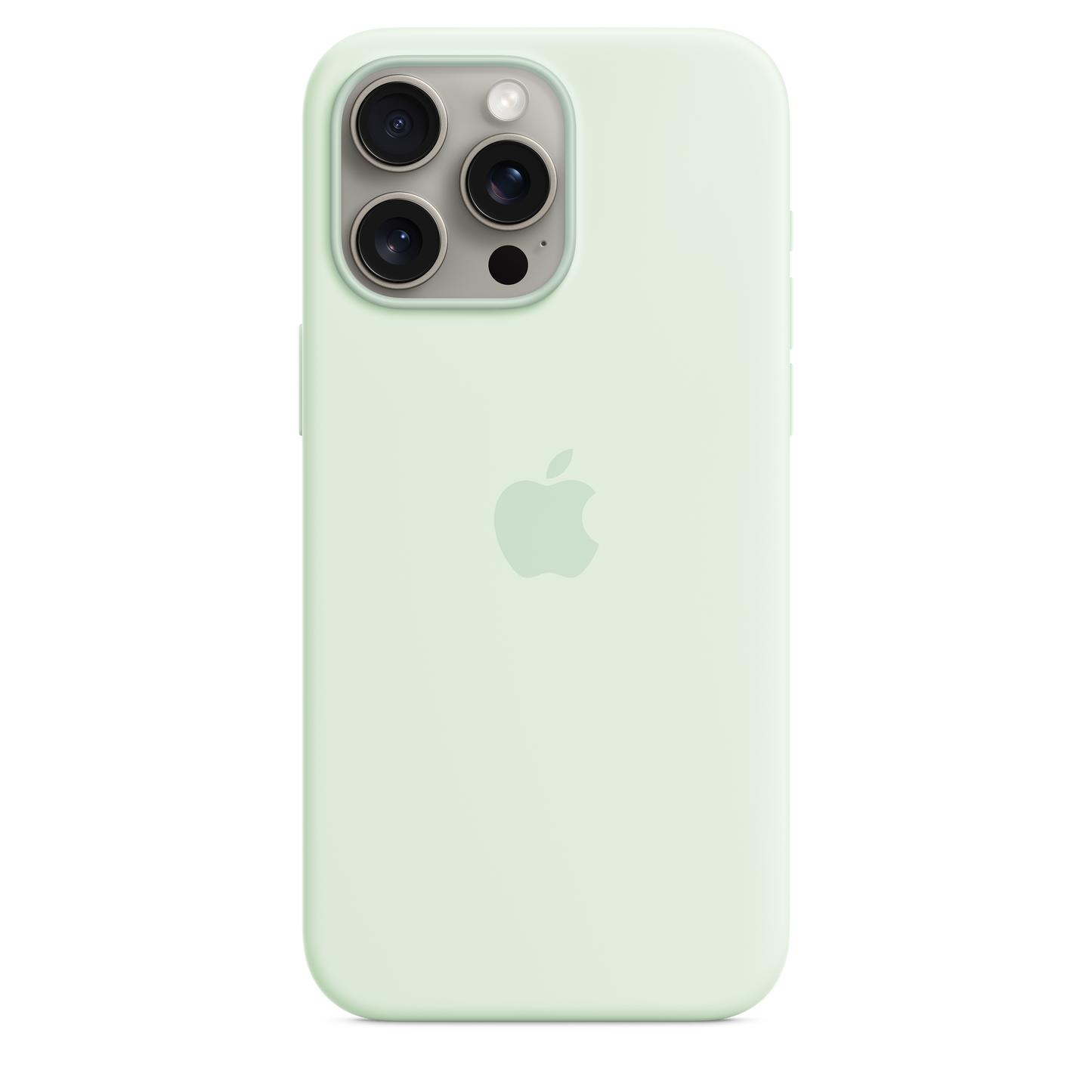 Funda de silicona con MagSafe para el iPhone 15 Pro Max - Menta suave - Rossellimac