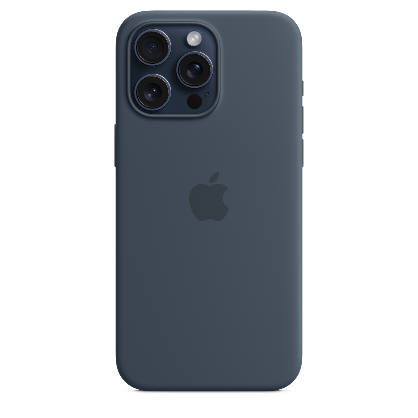 Funda de silicona con MagSafe para el iPhone 15 Pro Max - Azul tempestad