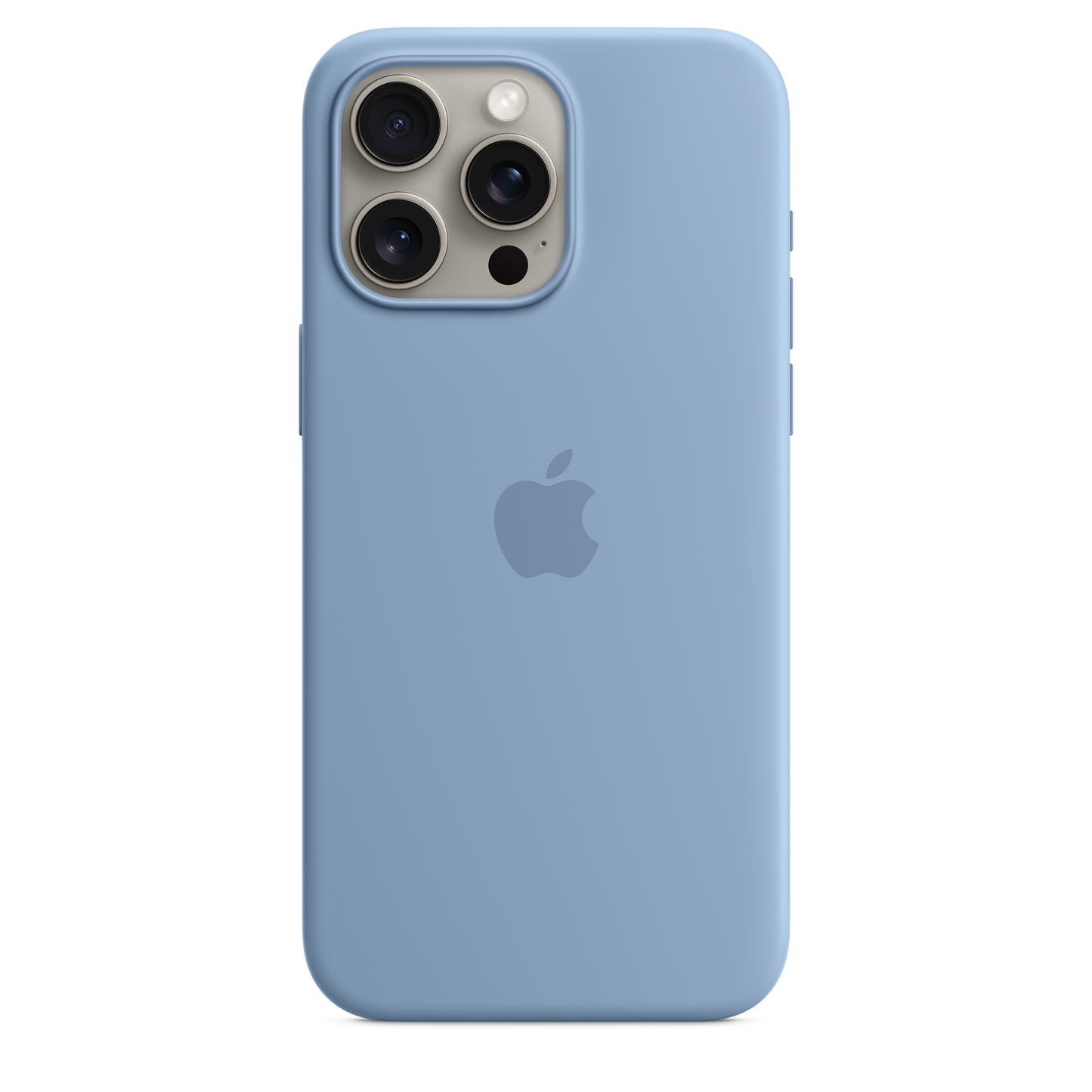 Funda de silicona con MagSafe para el iPhone 15 Pro Max - Azul invierno - Rossellimac