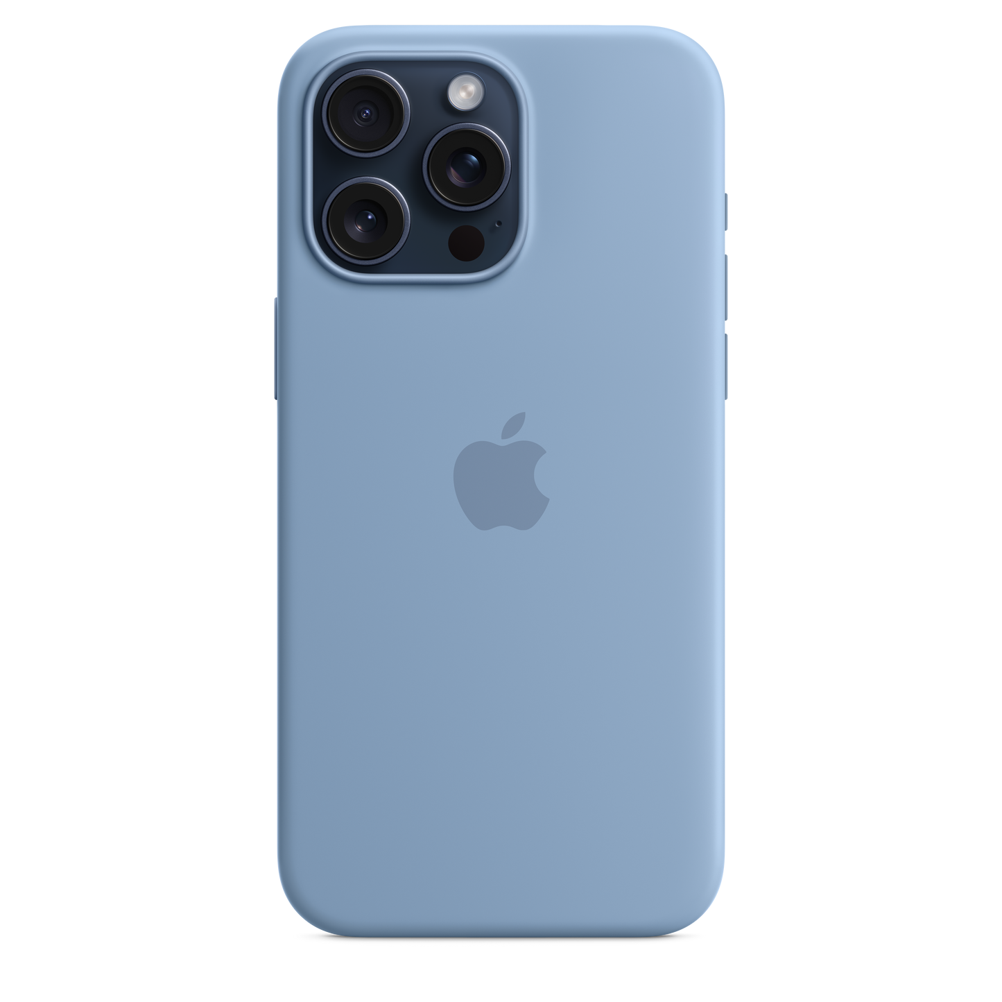 Funda de silicona con MagSafe para el iPhone 15 Pro Max - Azul invierno - Rossellimac