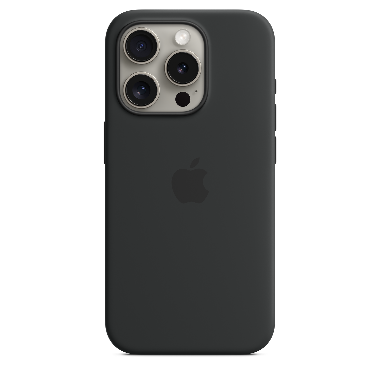 Funda de silicona con MagSafe para el iPhone 15 Pro - Negro