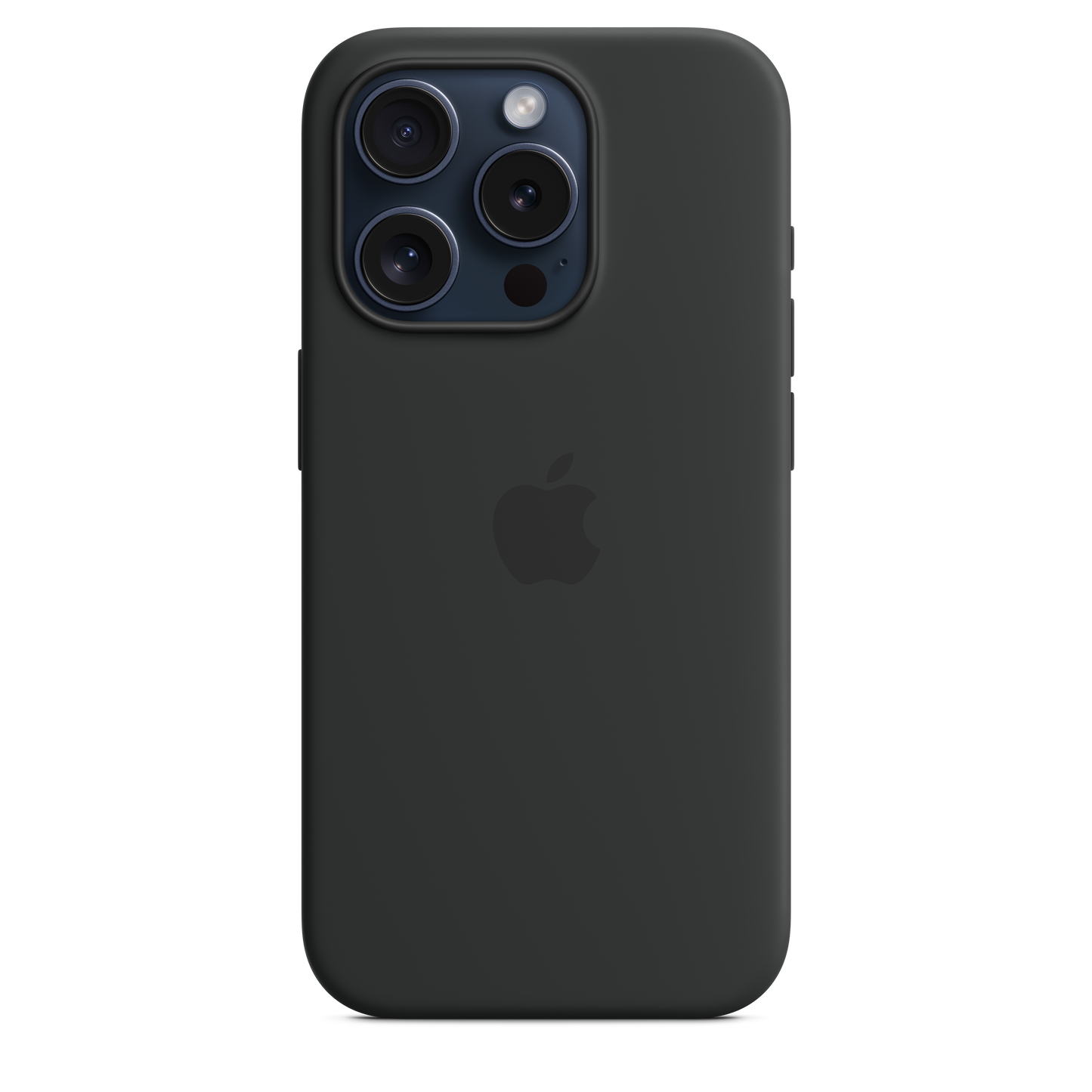 Funda de silicona con MagSafe para el iPhone 15 Pro - Negro