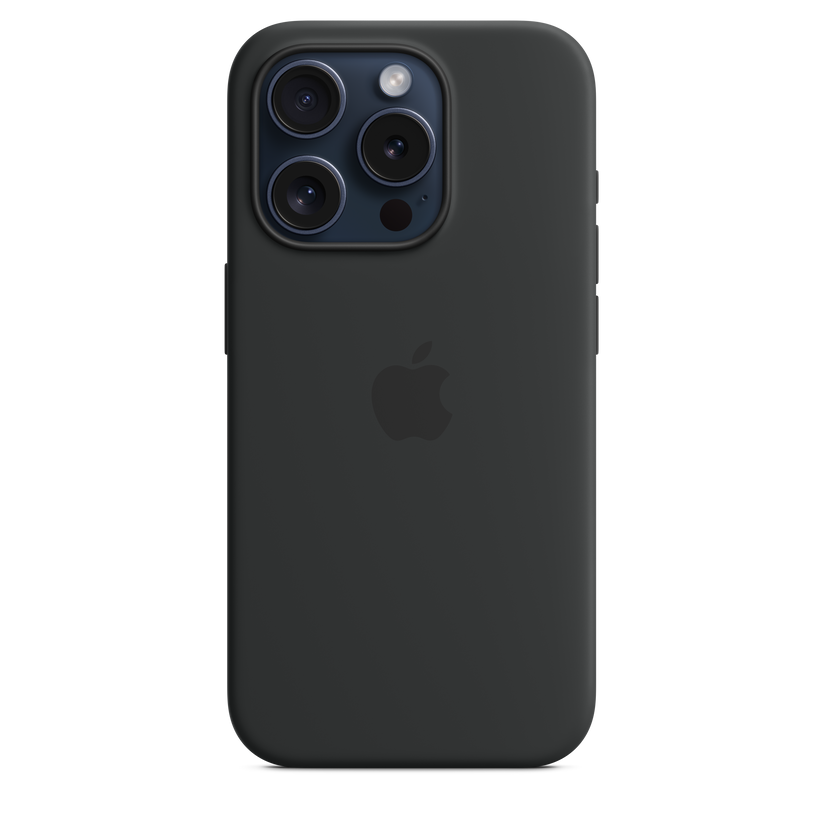 Funda de silicona con MagSafe para el iPhone 15 Pro - Negro - Rossellimac