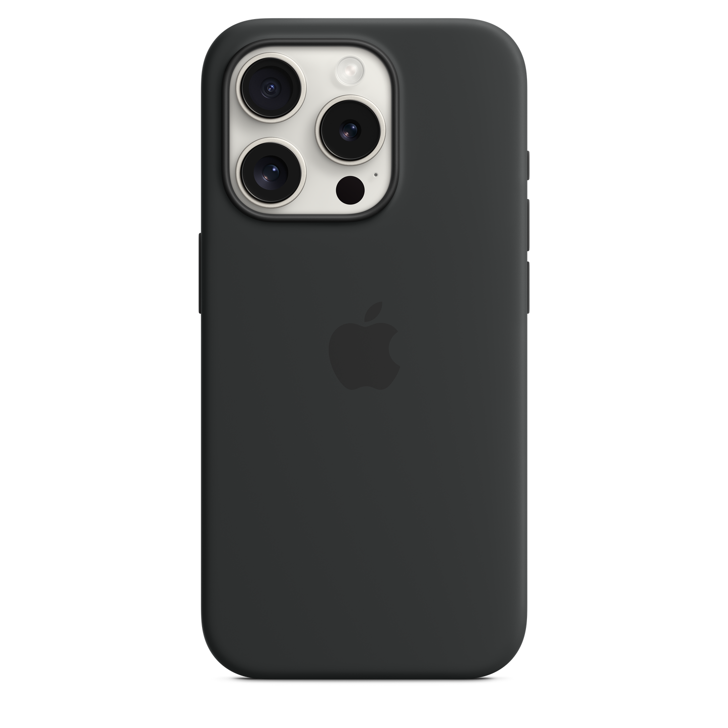 Funda de silicona con MagSafe para el iPhone 15 Pro - Negro