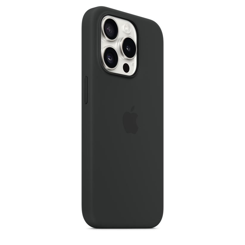 Funda de silicona con MagSafe para el iPhone 15 Pro - Negro - Rossellimac