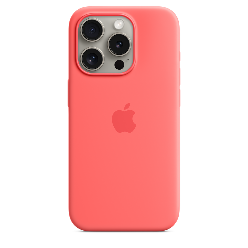 Funda de silicona con MagSafe para el iPhone 15 Pro -  Guayaba - Rossellimac