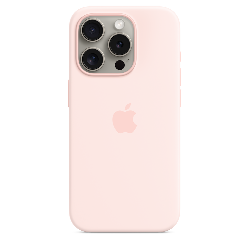 Funda iPhone 15 PRO Apple Silicona Light Pink MagSafe - MT1F3ZM/A