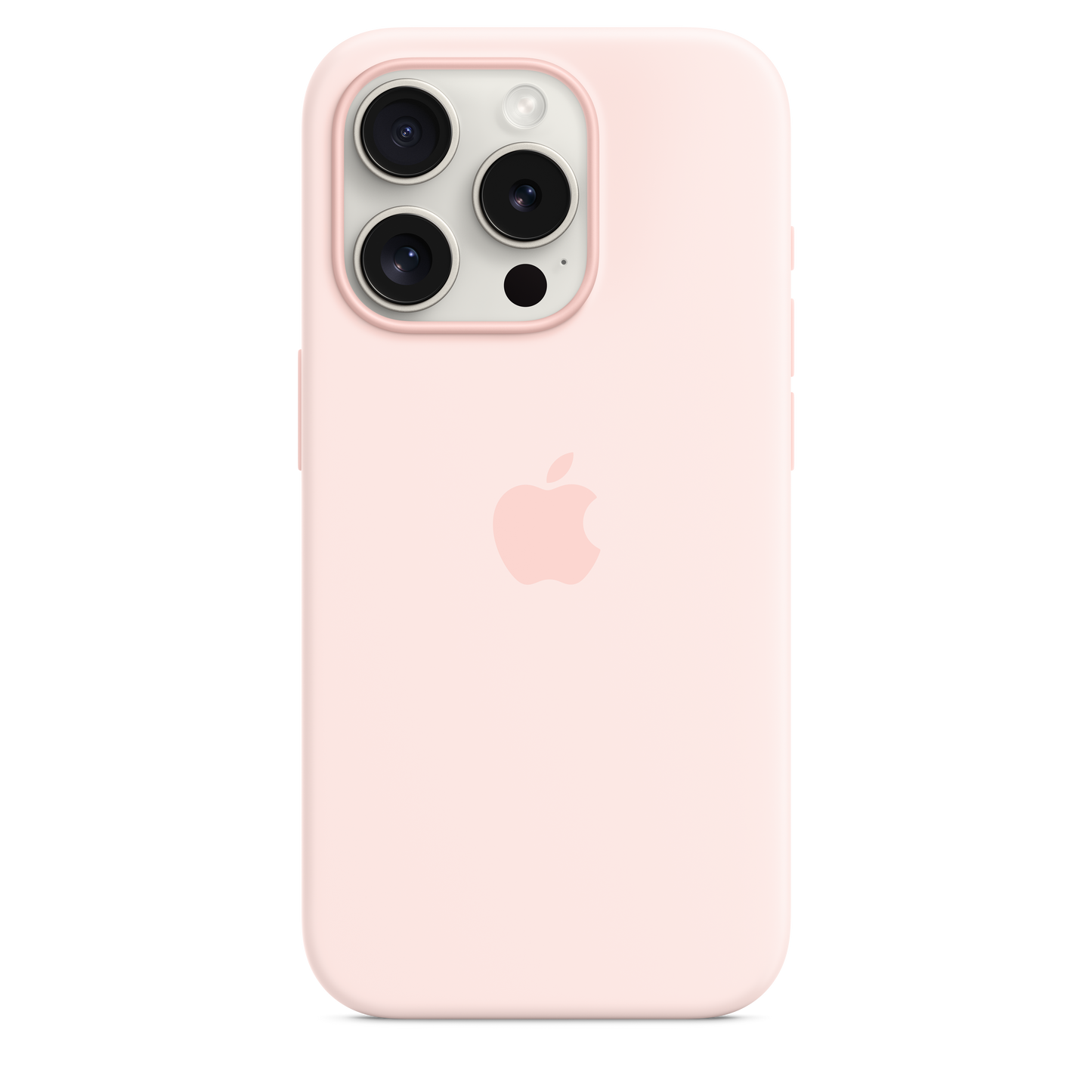 Funda de silicona con MagSafe para el iPhone 15 Pro - Rosa claro - Rossellimac