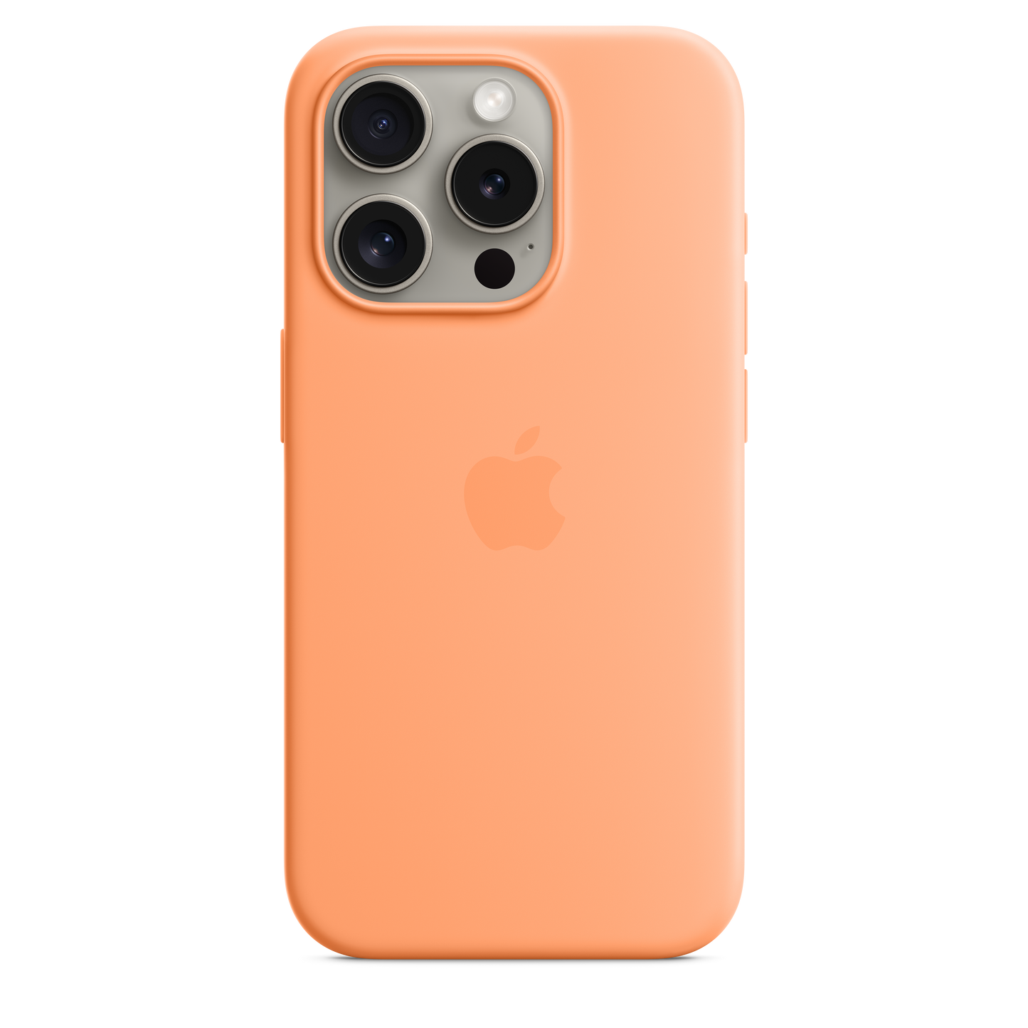 Funda de silicona con MagSafe para el iPhone 15 Pro -  Naranja sorbete