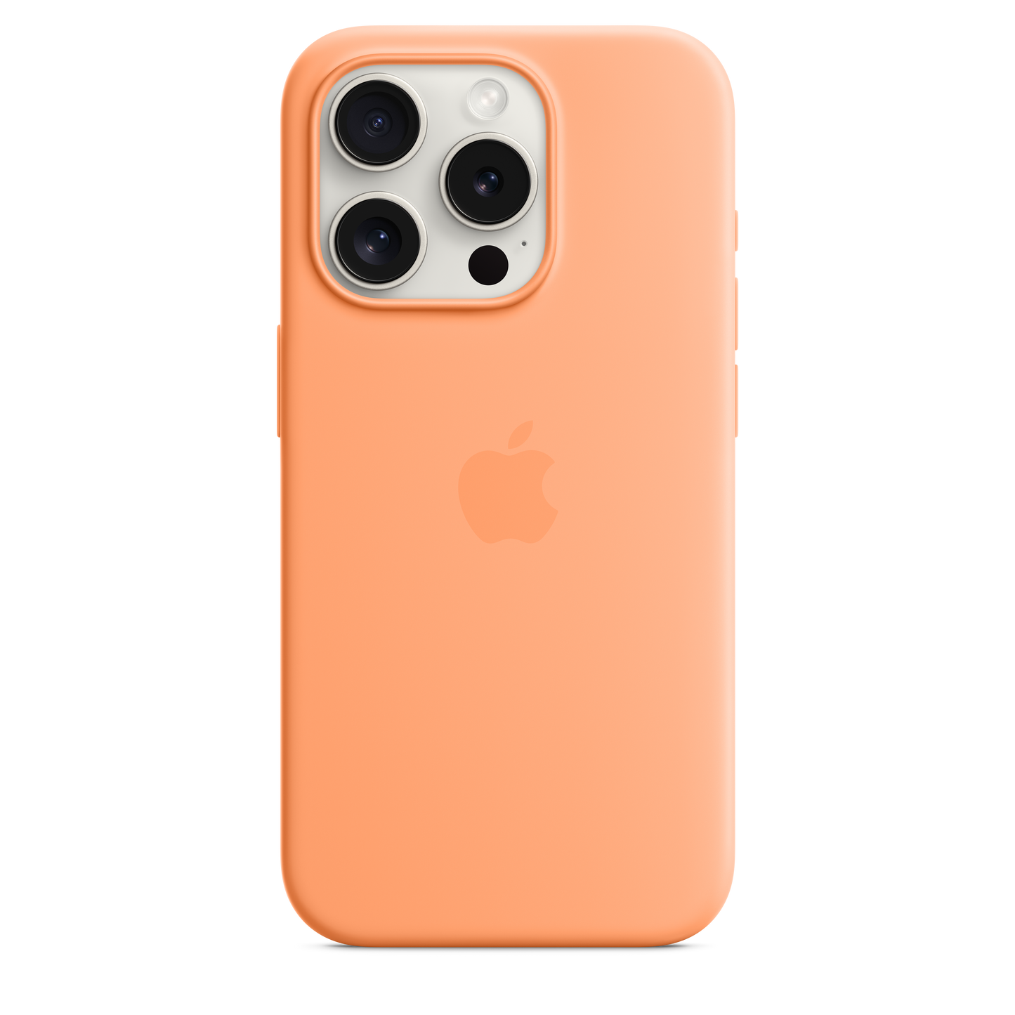 Funda de silicona con MagSafe para el iPhone 15 Pro -  Naranja sorbete