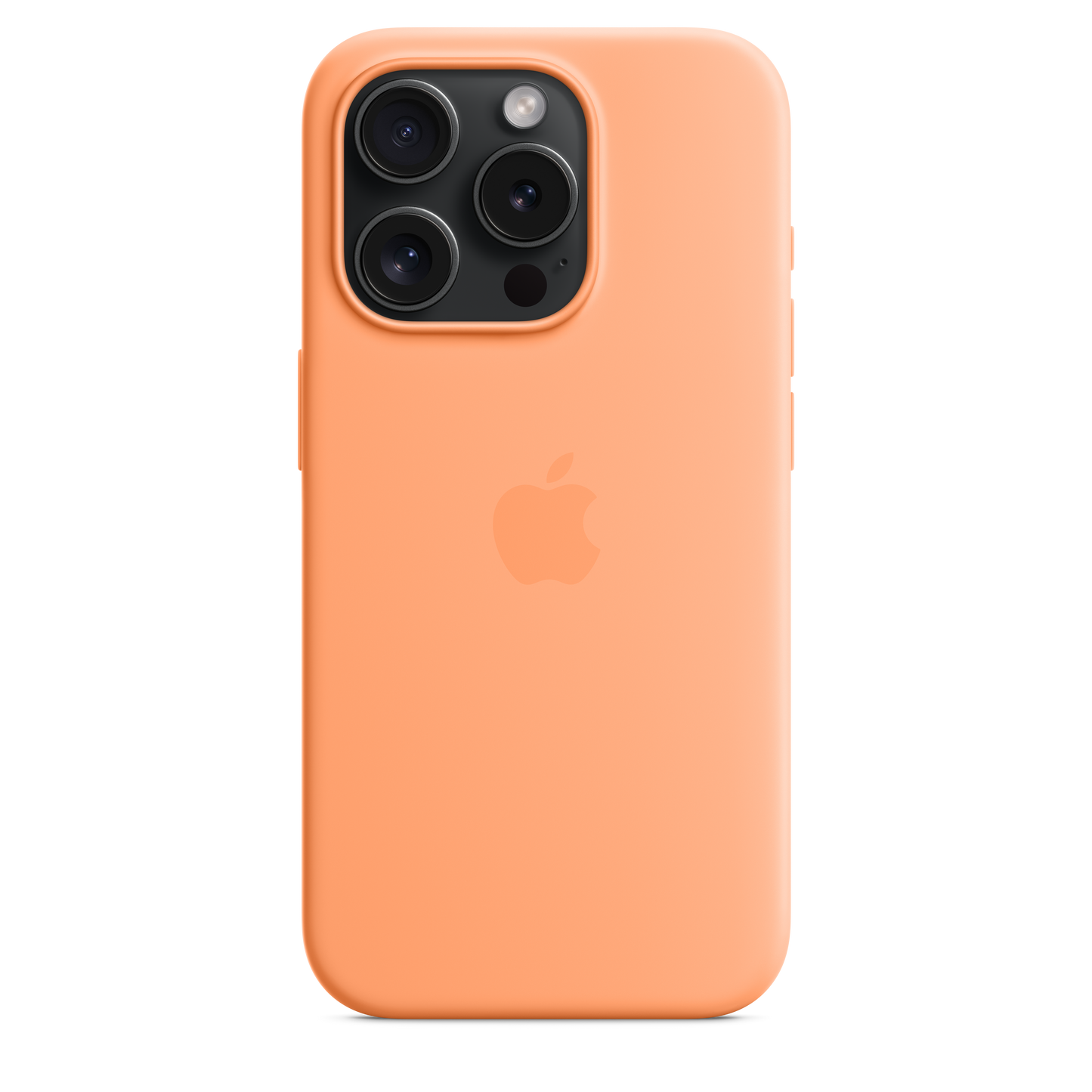 Funda de silicona con MagSafe para el iPhone 15 Pro -  Naranja sorbete - Rossellimac