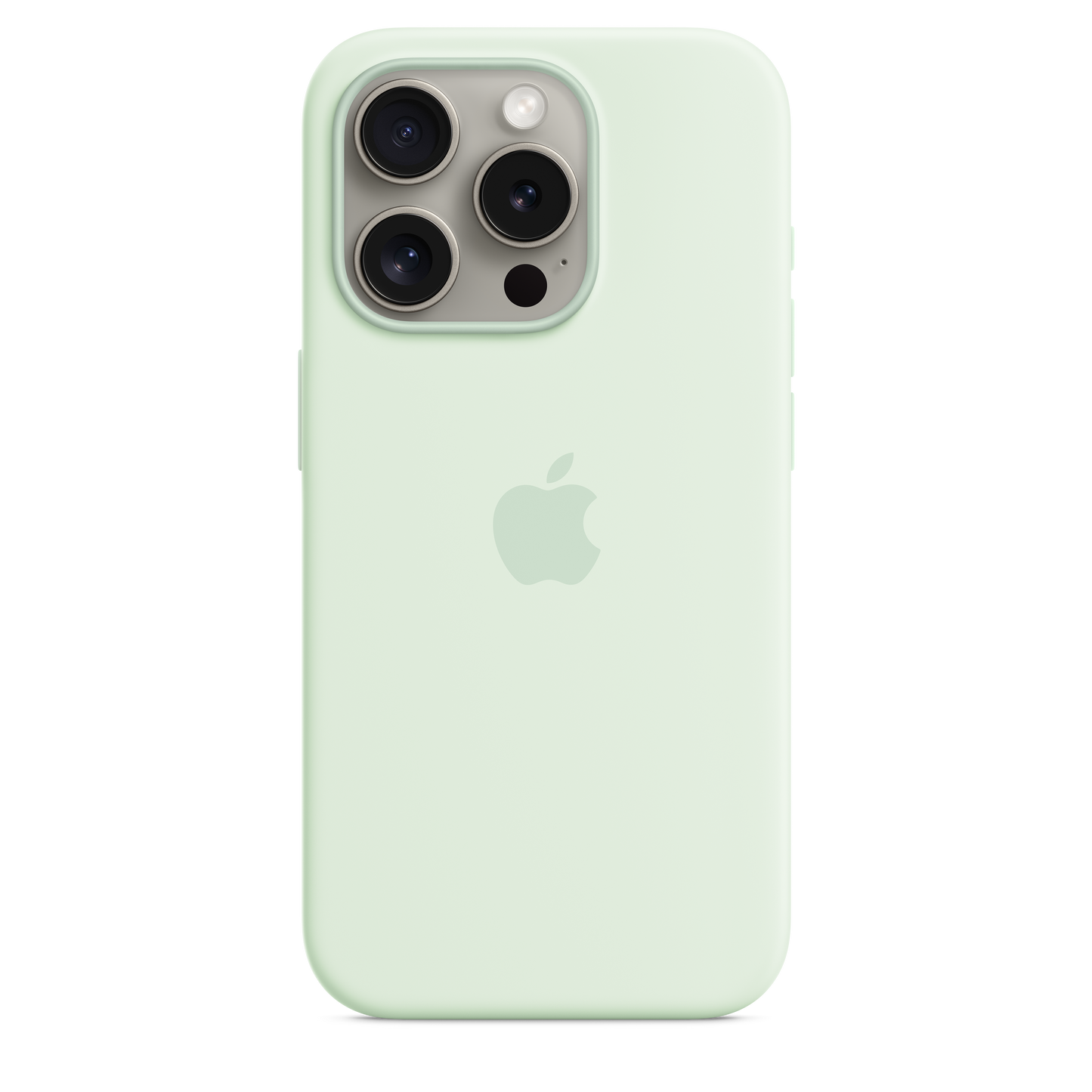 Funda de silicona con MagSafe para el iPhone 15 Pro - Menta suave - Rossellimac