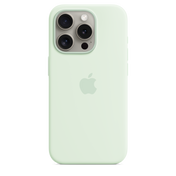 Funda de silicona con MagSafe para el iPhone 15 Pro - Menta suave - Rossellimac