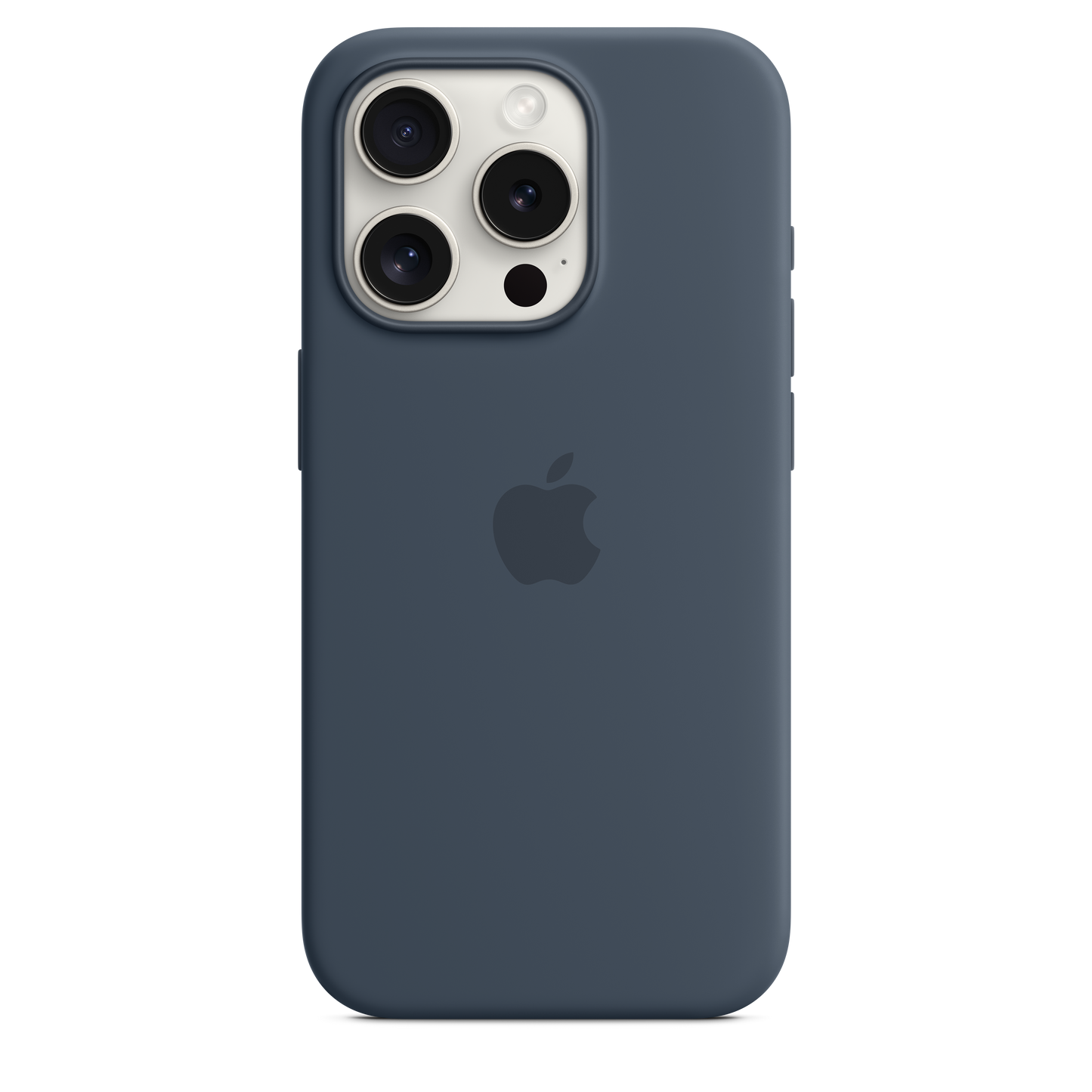 Funda de silicona con MagSafe para el iPhone 15 Pro -  Azul tempestad