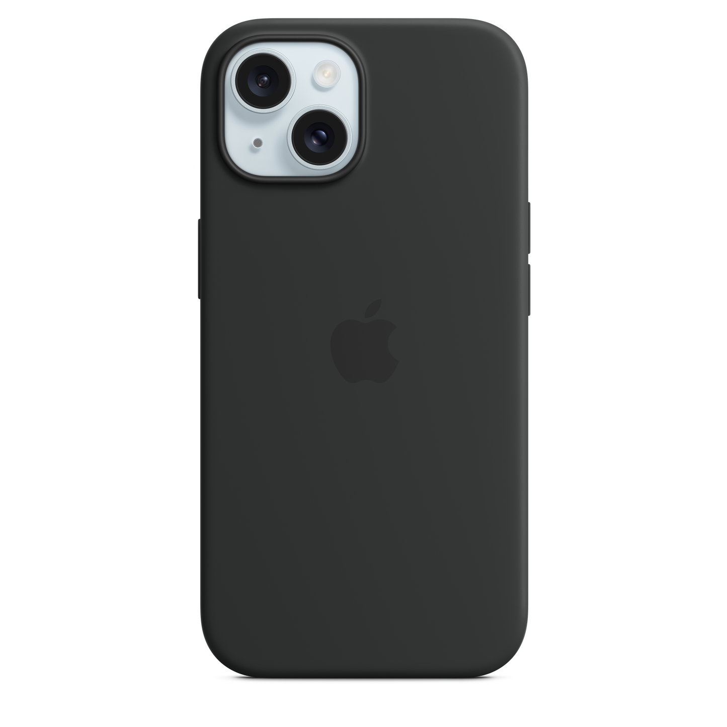Funda de silicona con MagSafe para el iPhone 15 - Negro