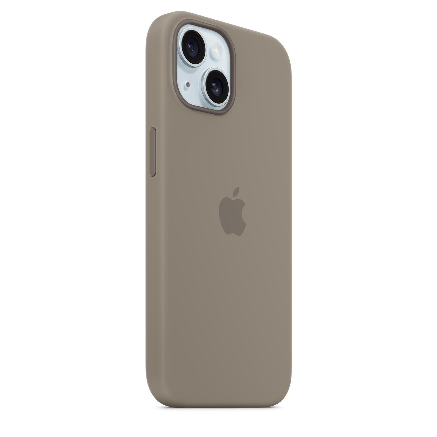 Funda de silicona con MagSafe para el iPhone 15 - Arcilla