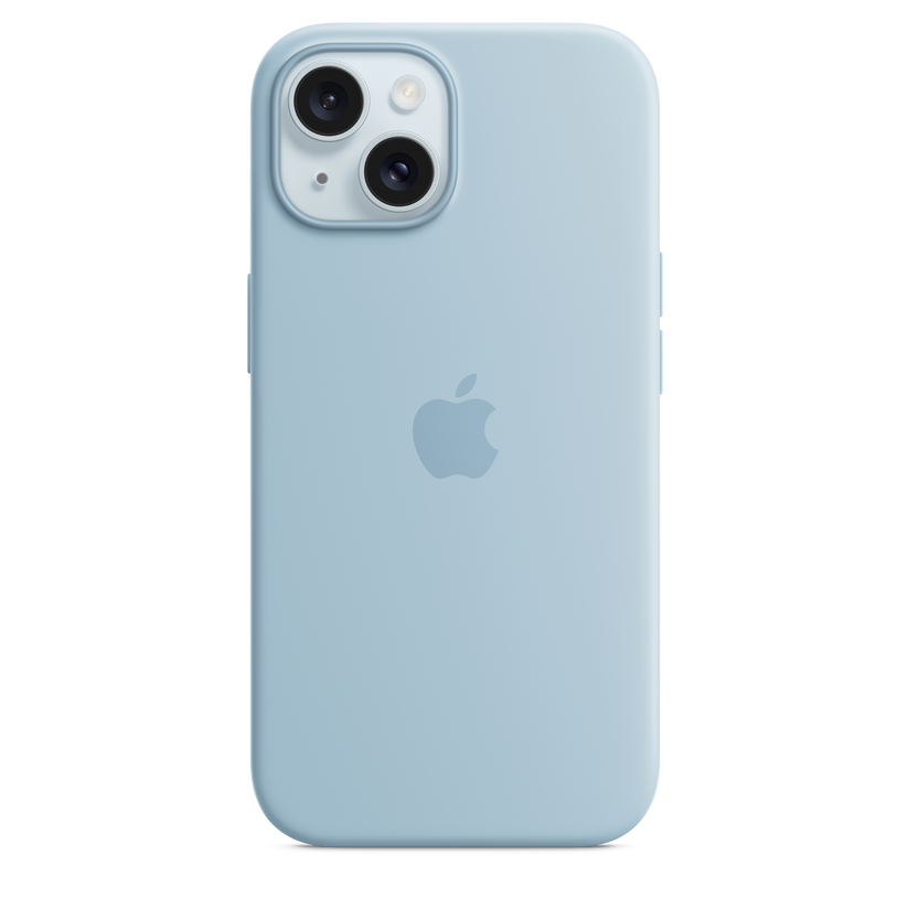 Funda de silicona con MagSafe para el iPhone 15 - Azul claro - Rossellimac