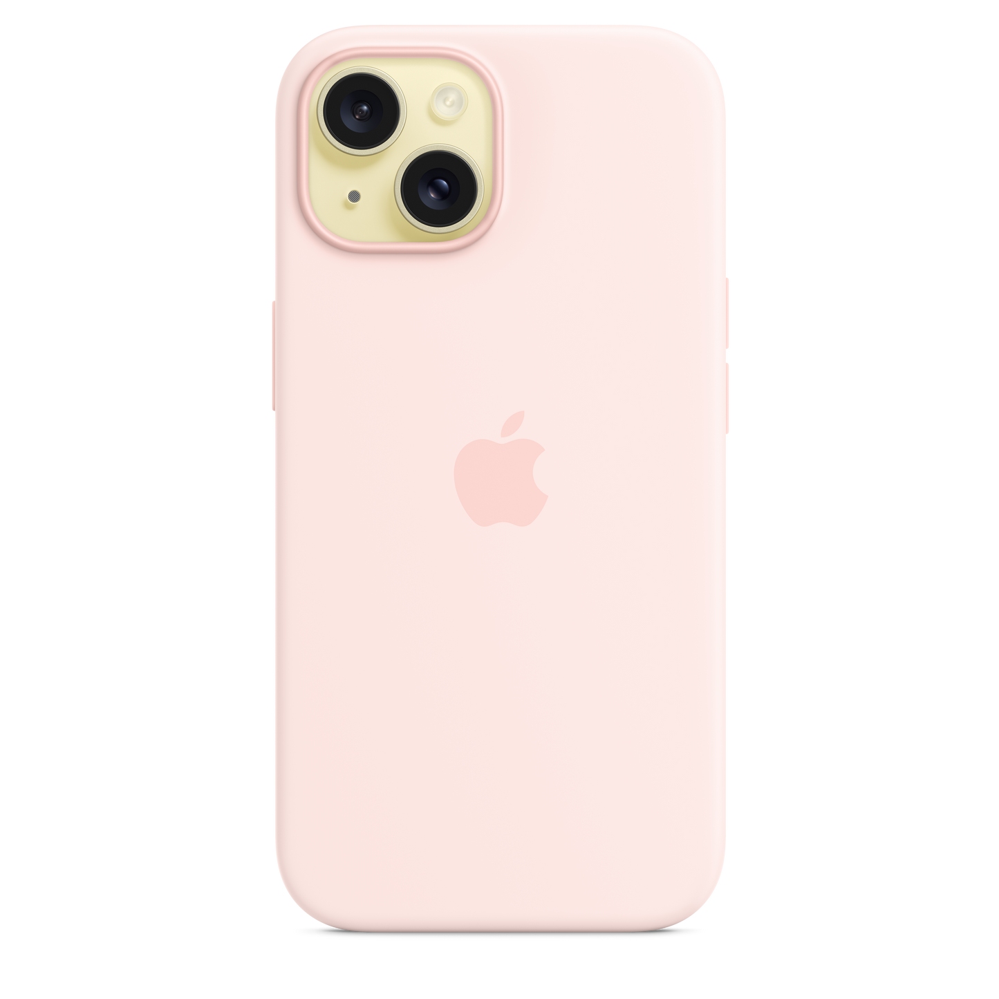Funda de silicona con MagSafe para el iPhone 15 - Rosa claro