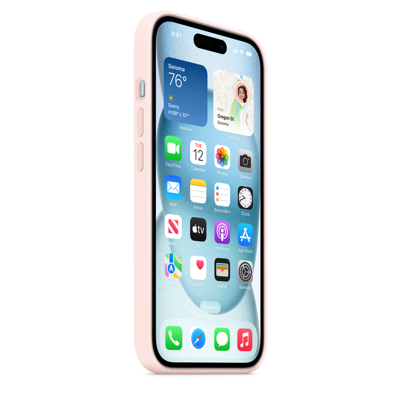 Funda de silicona con MagSafe para el iPhone 15 Pro - Rosa claro –  Rossellimac