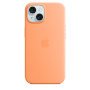 Funda de silicona con MagSafe para el iPhone 15 - Naranja sorbete - Rossellimac