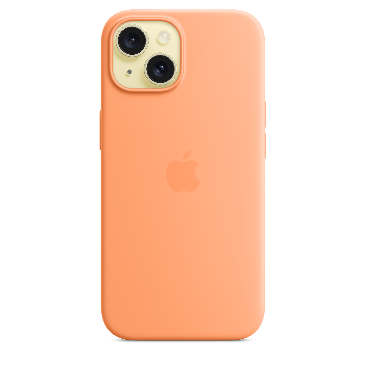 Funda de silicona con MagSafe para el iPhone 15 - Naranja sorbete - Rossellimac