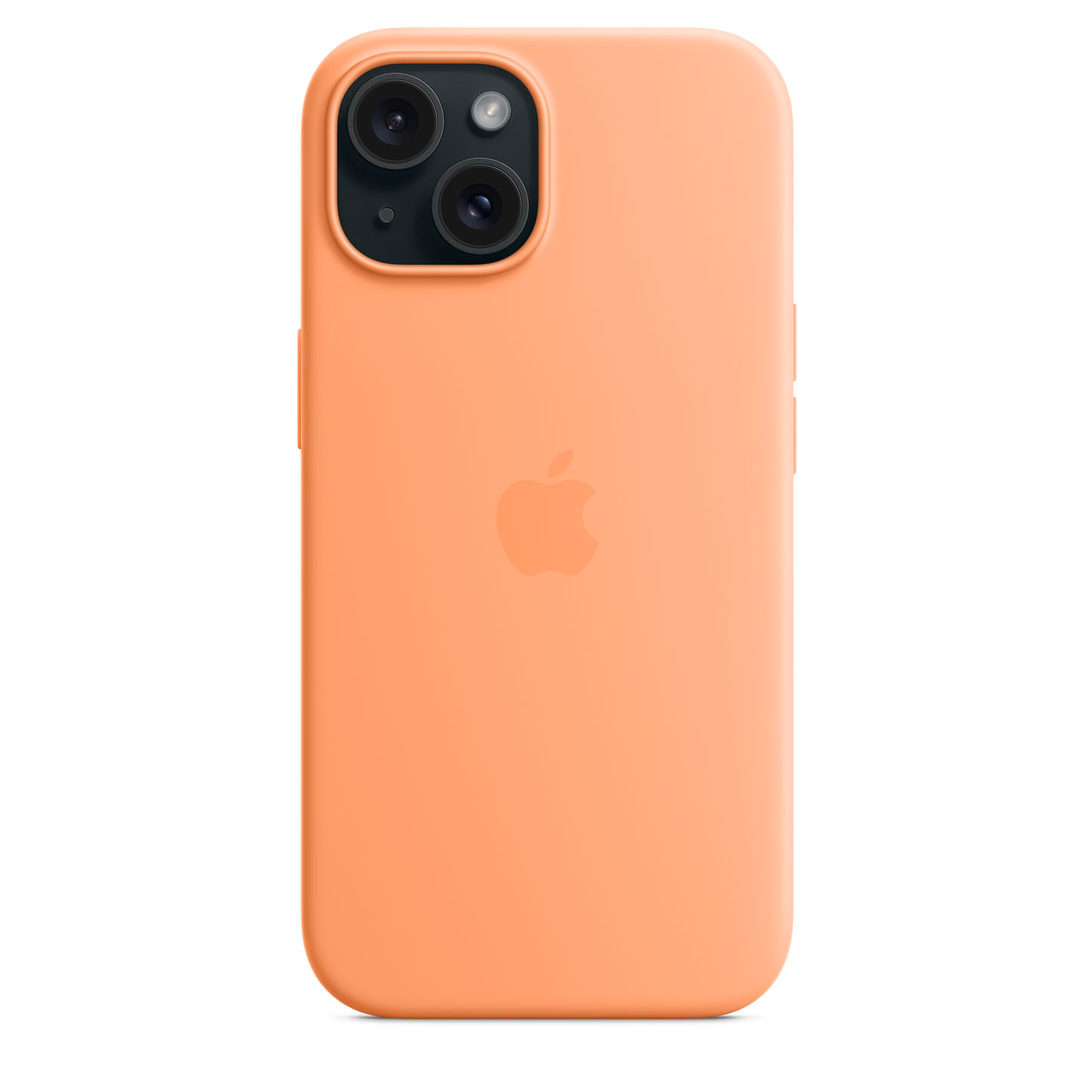 Funda de silicona con MagSafe para el iPhone 15 - Naranja sorbete - Rossellimac