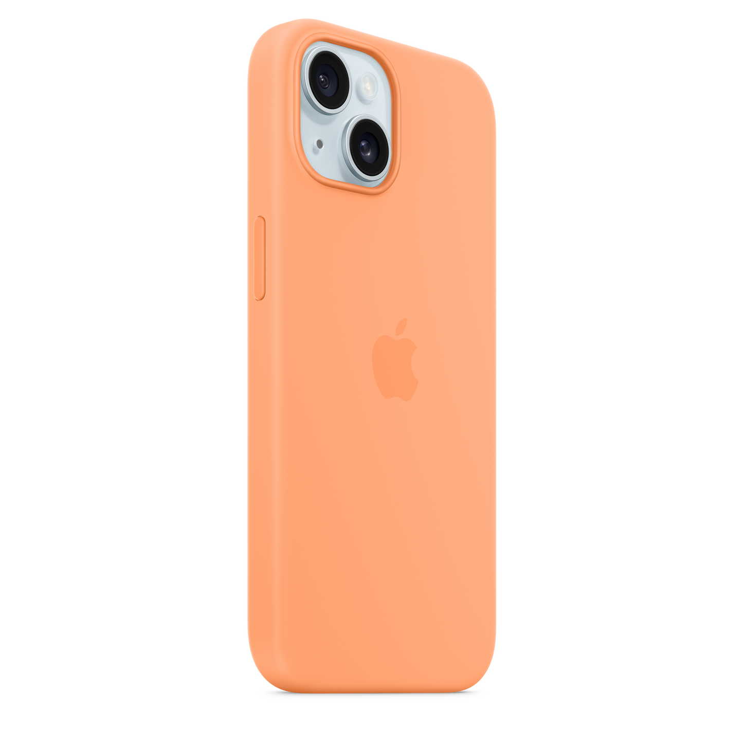 Funda de silicona con MagSafe para el iPhone 15 - Naranja sorbete - Rossellimac