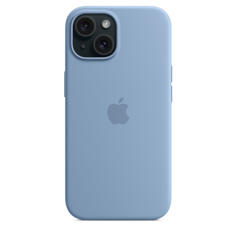 Funda de silicona con MagSafe para el iPhone 15 - Azul invierno - Rossellimac