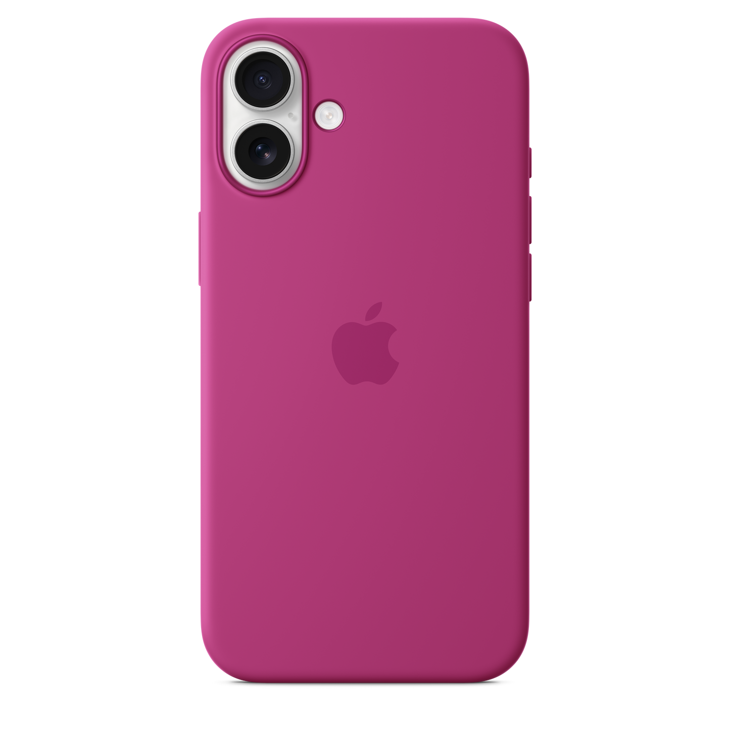 Funda de silicona con MagSafe para el iPhone 16 Plus - Fucsia