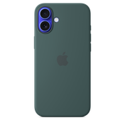 Funda de silicona con MagSafe para iPhone 16 Plus - Verde lago