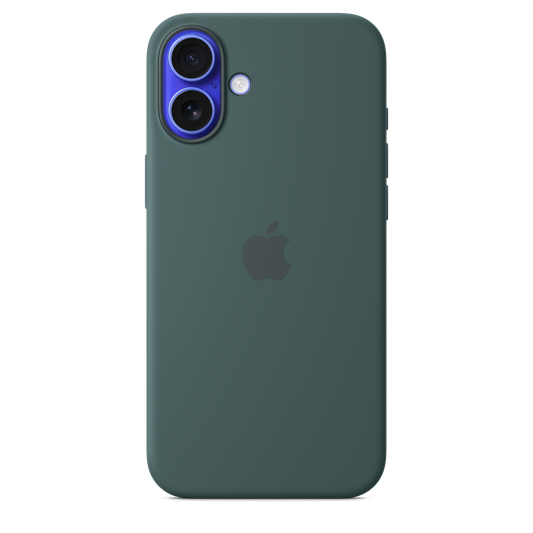 Funda de silicona con MagSafe para iPhone 16 Plus - Verde lago