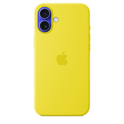 Funda de silicona con MagSafe para iPhone 16 Plus - Amarillo carambola