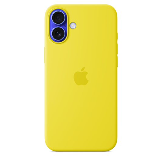 Funda de silicona con MagSafe para el iPhone 16 Plus - Amarillo carambola