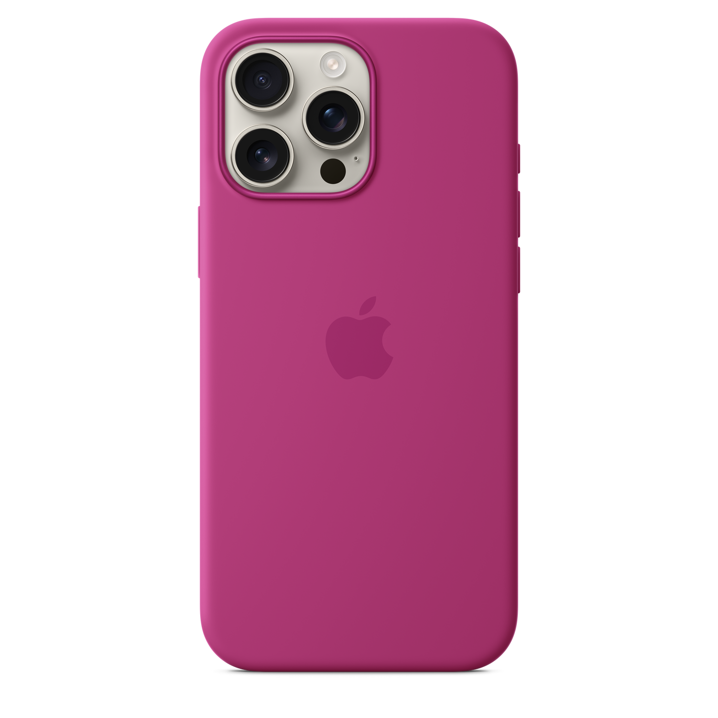 Funda de silicona con MagSafe para el iPhone 16 Pro Max - Fucsia