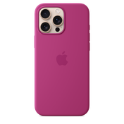 Funda de silicona con MagSafe para el iPhone 16 Pro Max - Fucsia