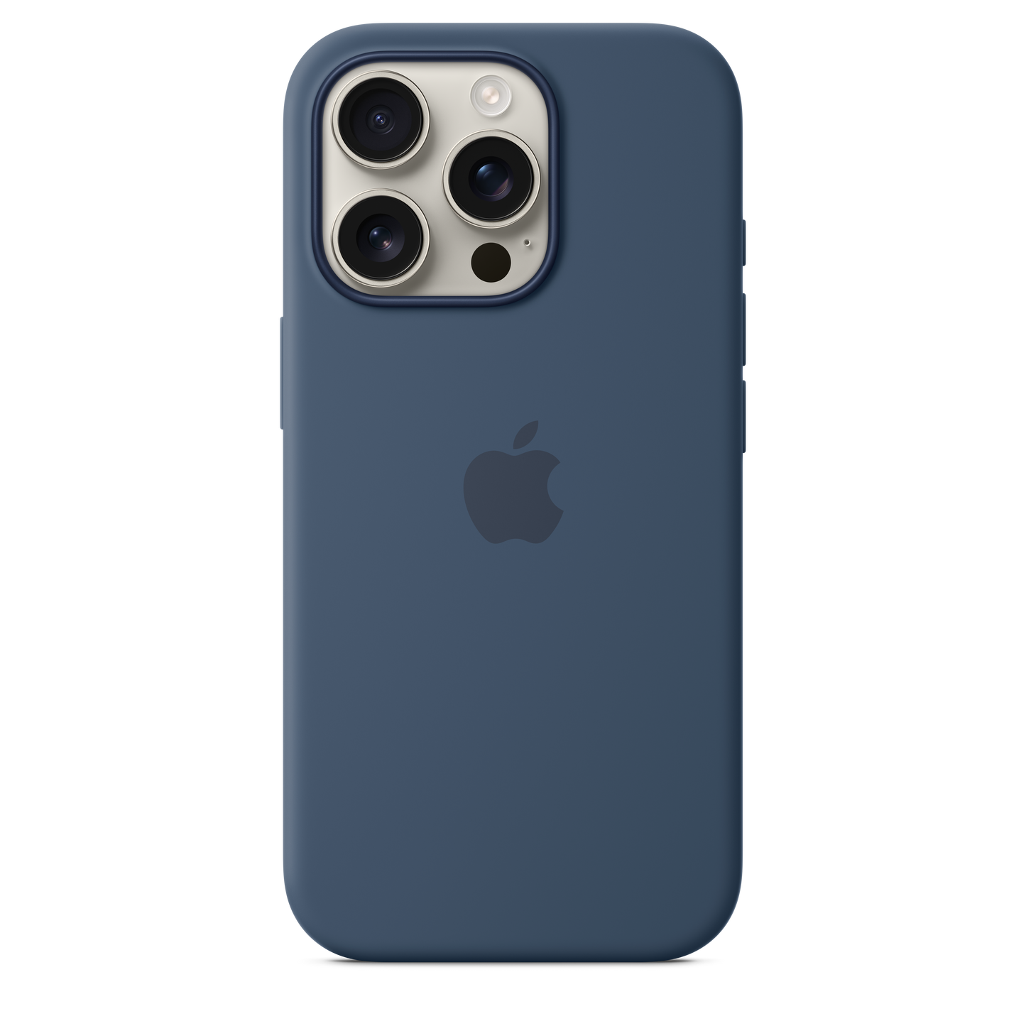 Funda de silicona con MagSafe para el iPhone 16 Pro - Azul denim