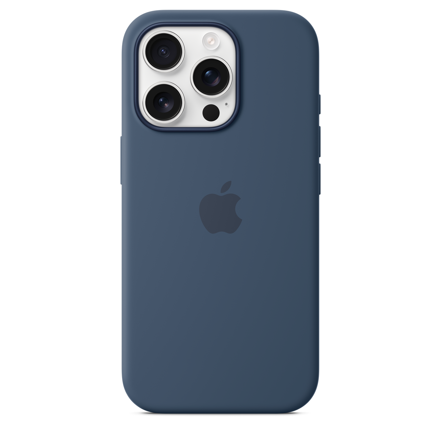 Funda de silicona con MagSafe para el iPhone 16 Pro - Azul denim