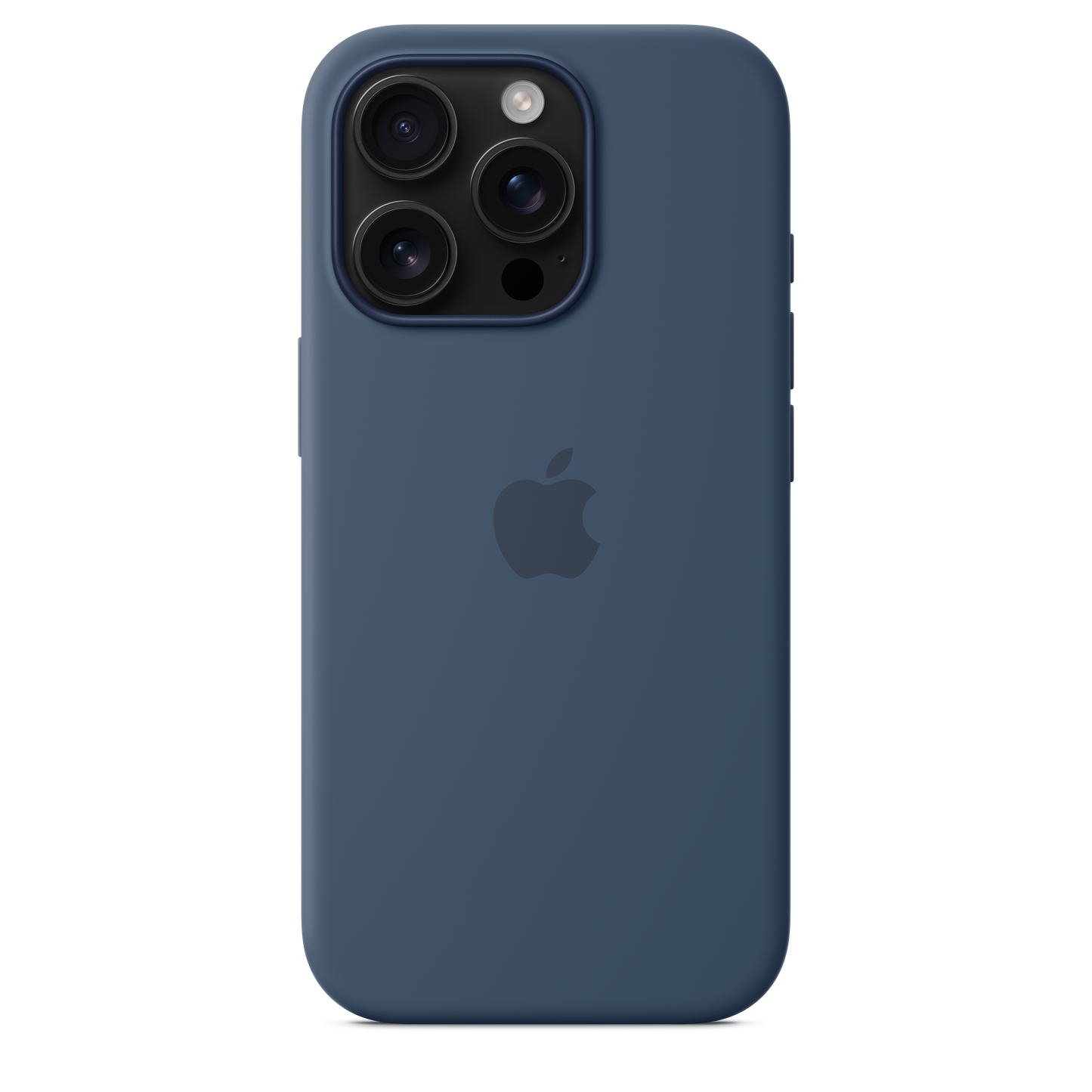 Funda de silicona con MagSafe para el iPhone 16 Pro - Azul denim