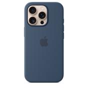 Funda de silicona con MagSafe para el iPhone 16 Pro - Azul denim